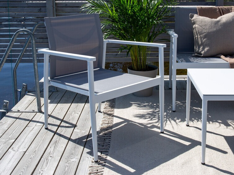 Set mobilier de exterior Dallas 4632 (Alb + Gri)