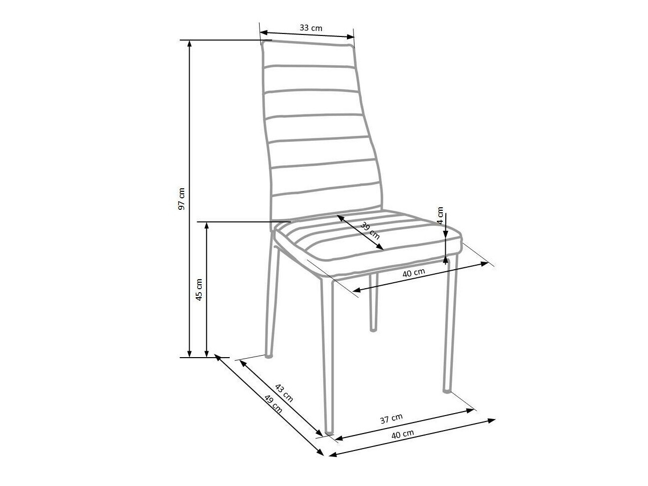 Scaun Houston 137 (Negru)