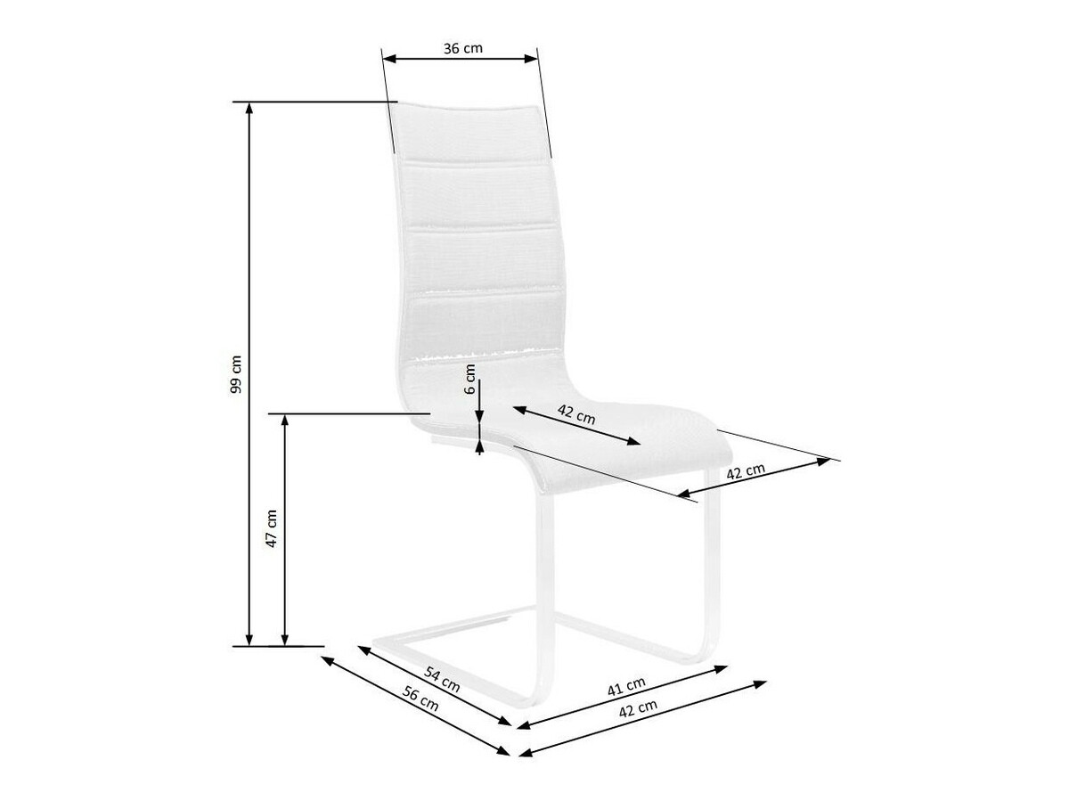 Scaun Houston 563 (Negru + Alb)