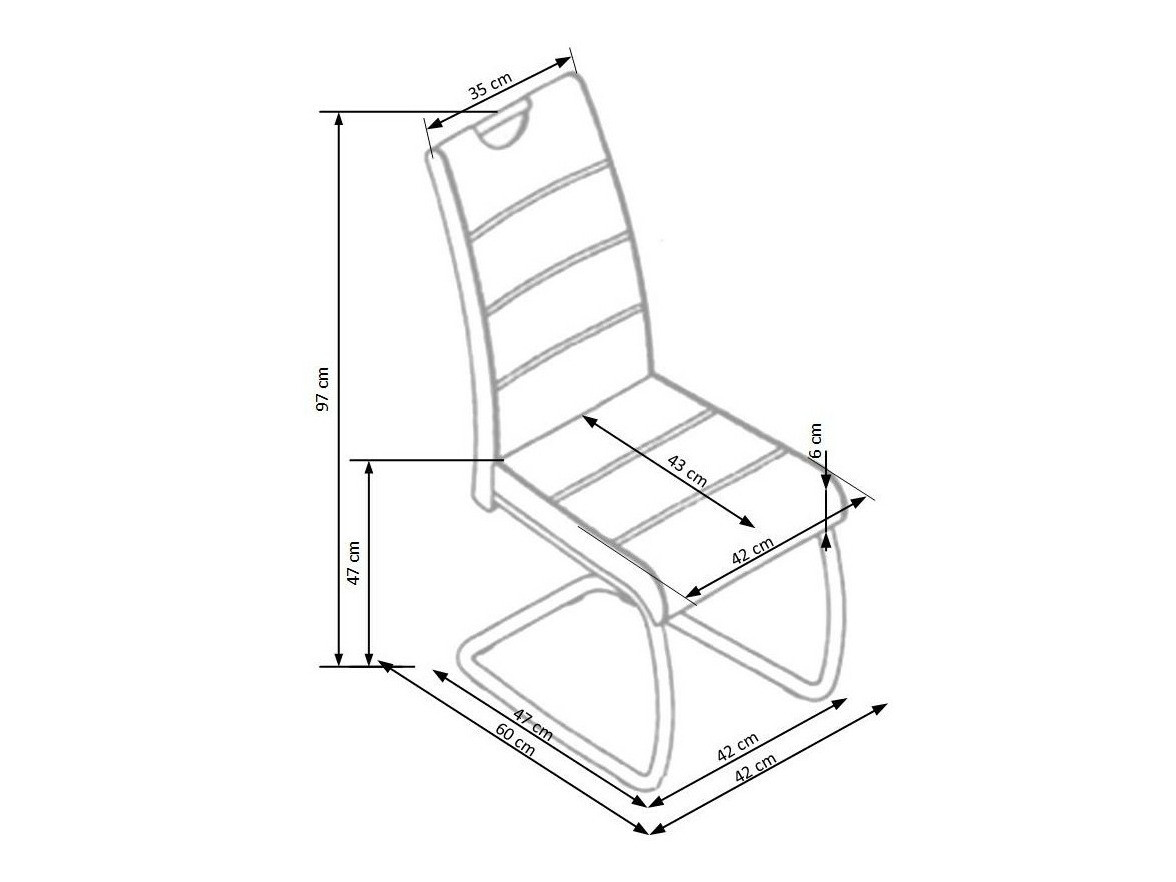 Scaun Houston 255 (Alb)