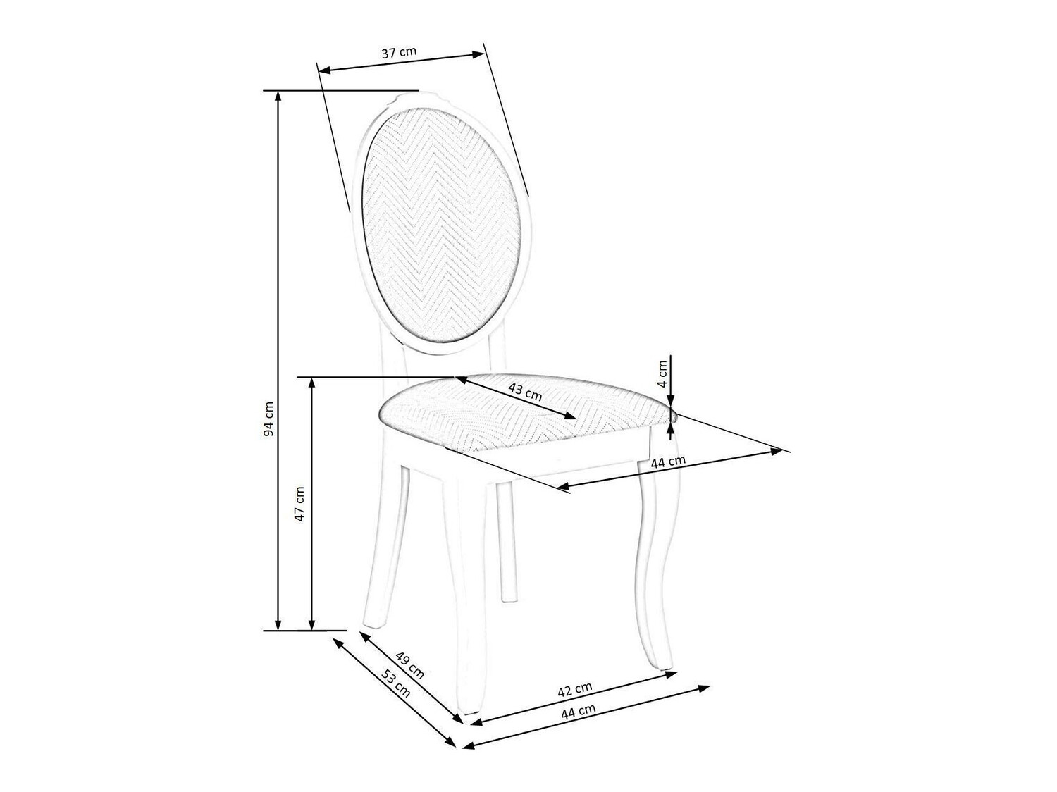 Scaun Houston 986 (Alb + Gri)