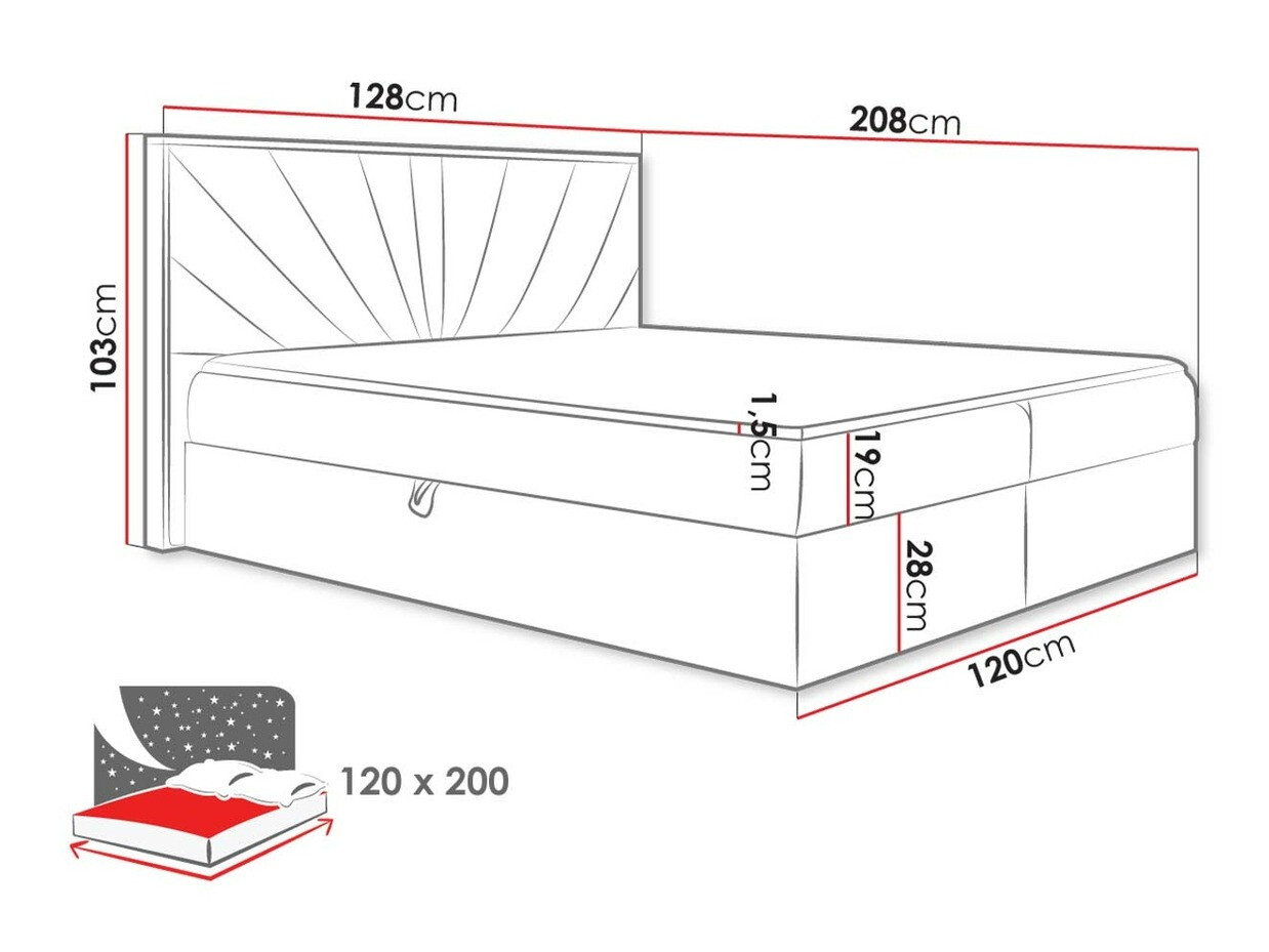 Pat boxspring Navis (Faro 14)