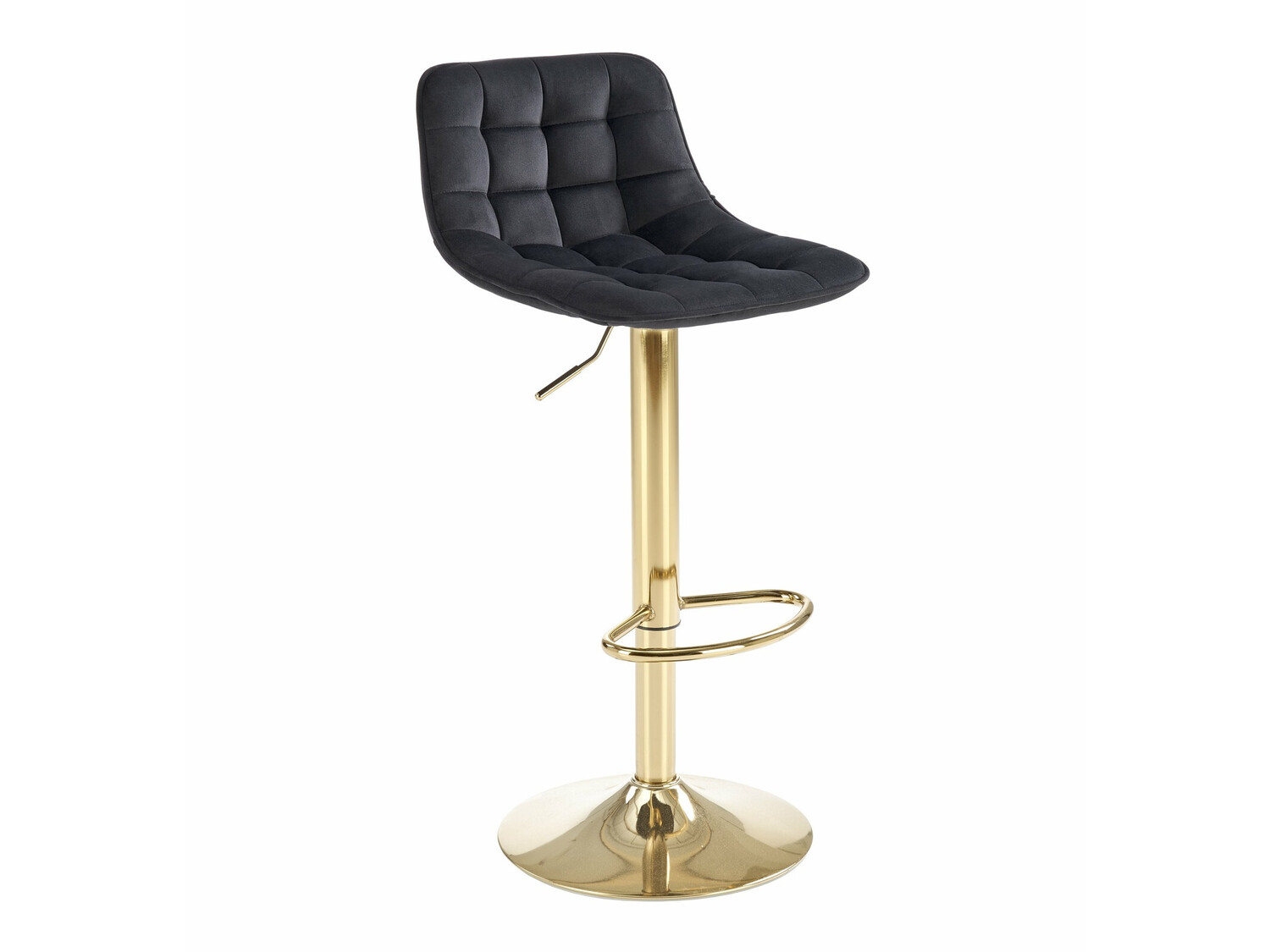Scaun bar Houston 1441 (Negru + Auriu)