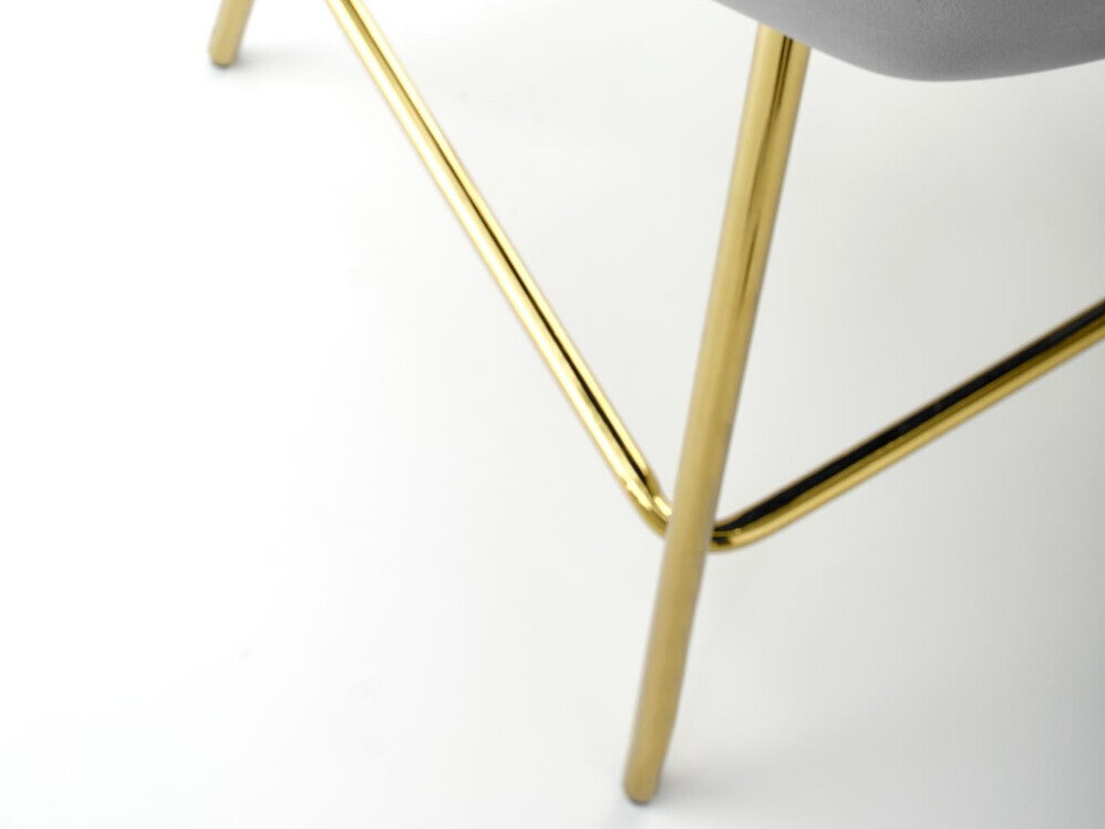 Scaun bar Houston 1461 (Gri + Auriu)