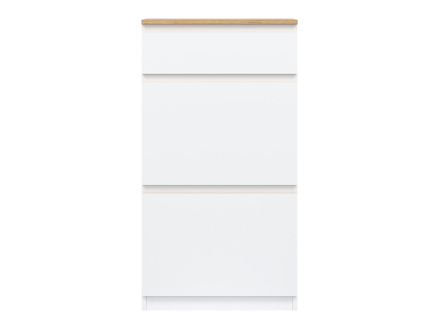 Dulap pantofi Catelbi 108 (Alb + Stejar)