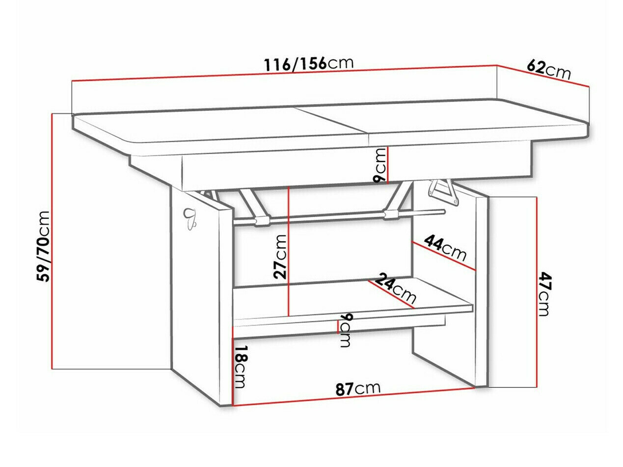 Măsuță de cafea extensibila Stanton 108 (Triufel)