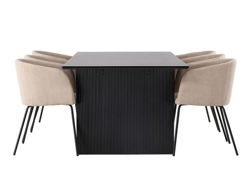 Set de mese Dallas 4182 (Bej + Negru)