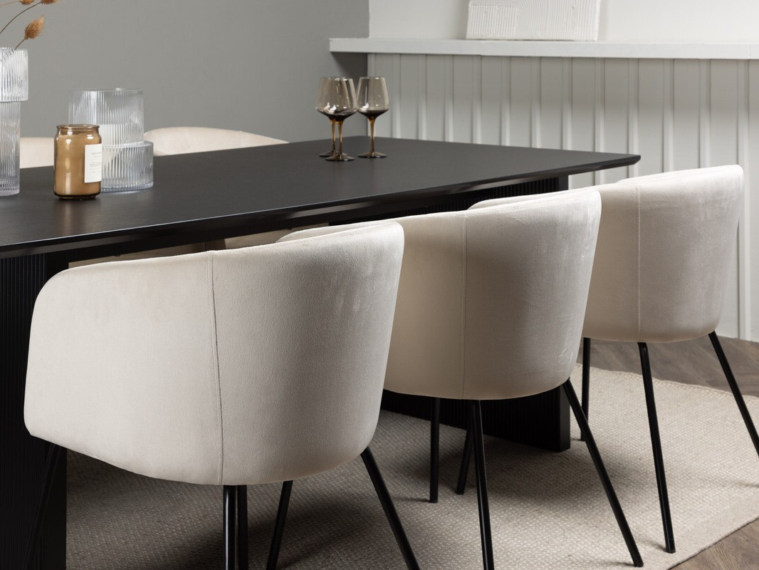 Set de mese Dallas 4182 (Crem + Negru)