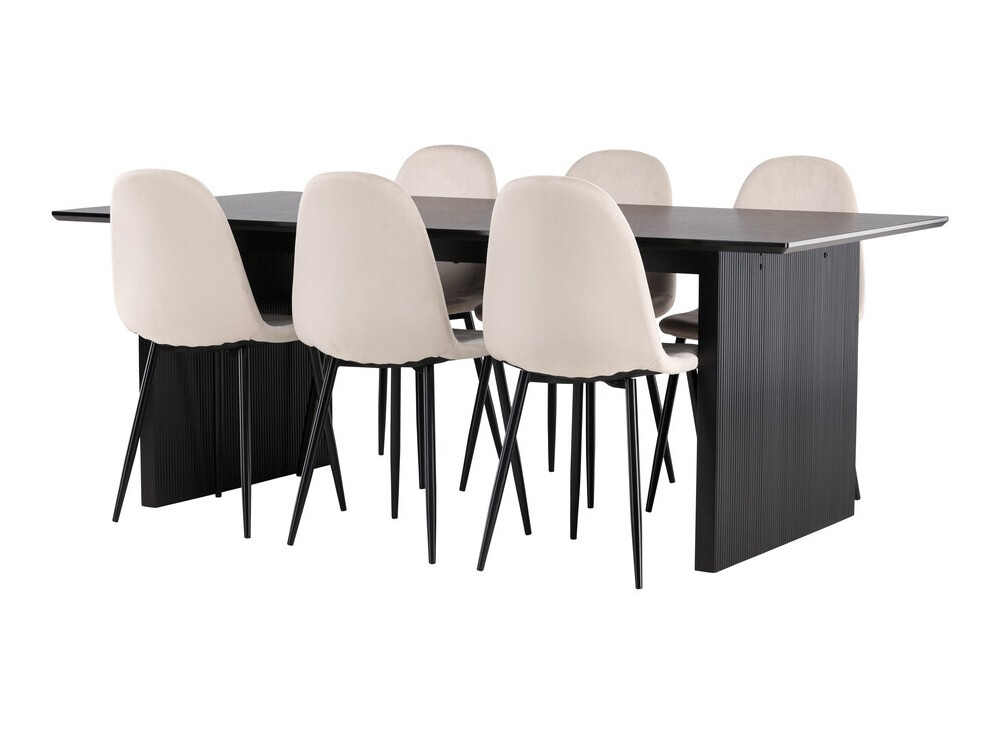 Set de mese Dallas 4185 (Bej + Negru)