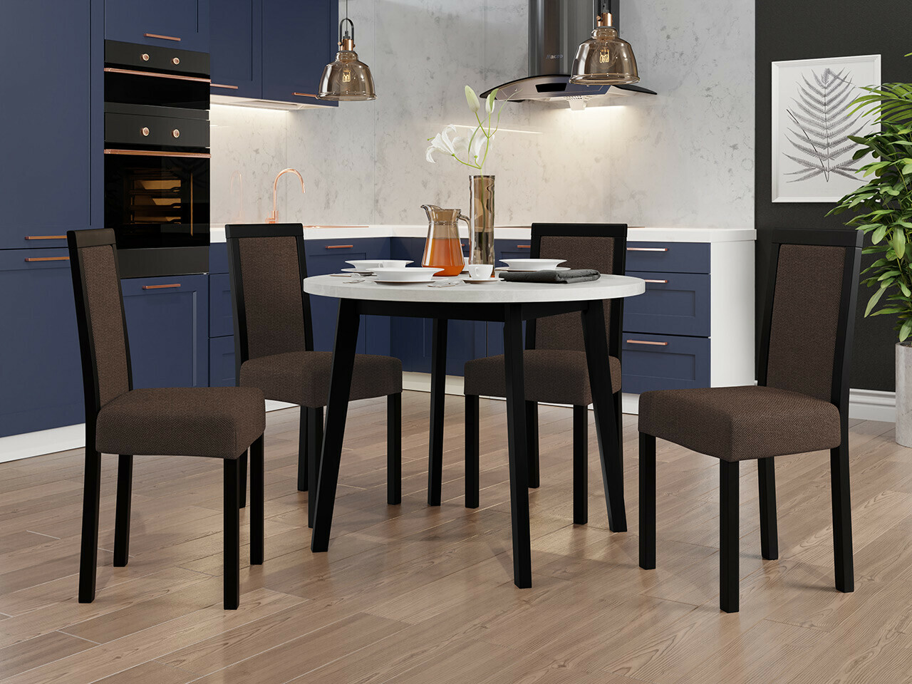 Set de mese Victorville 304 (Negru)
