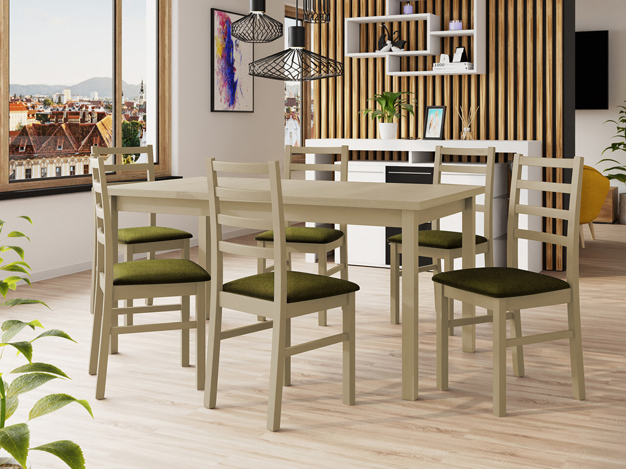 Set de mese Victorville 307 (Stejar Sonoma)