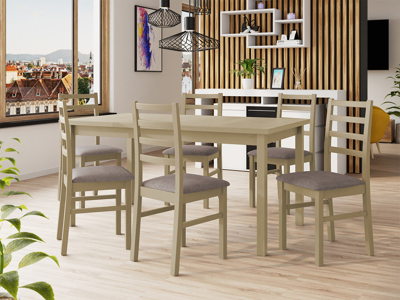 Set de mese Victorville 307 (Stejar Sonoma)
