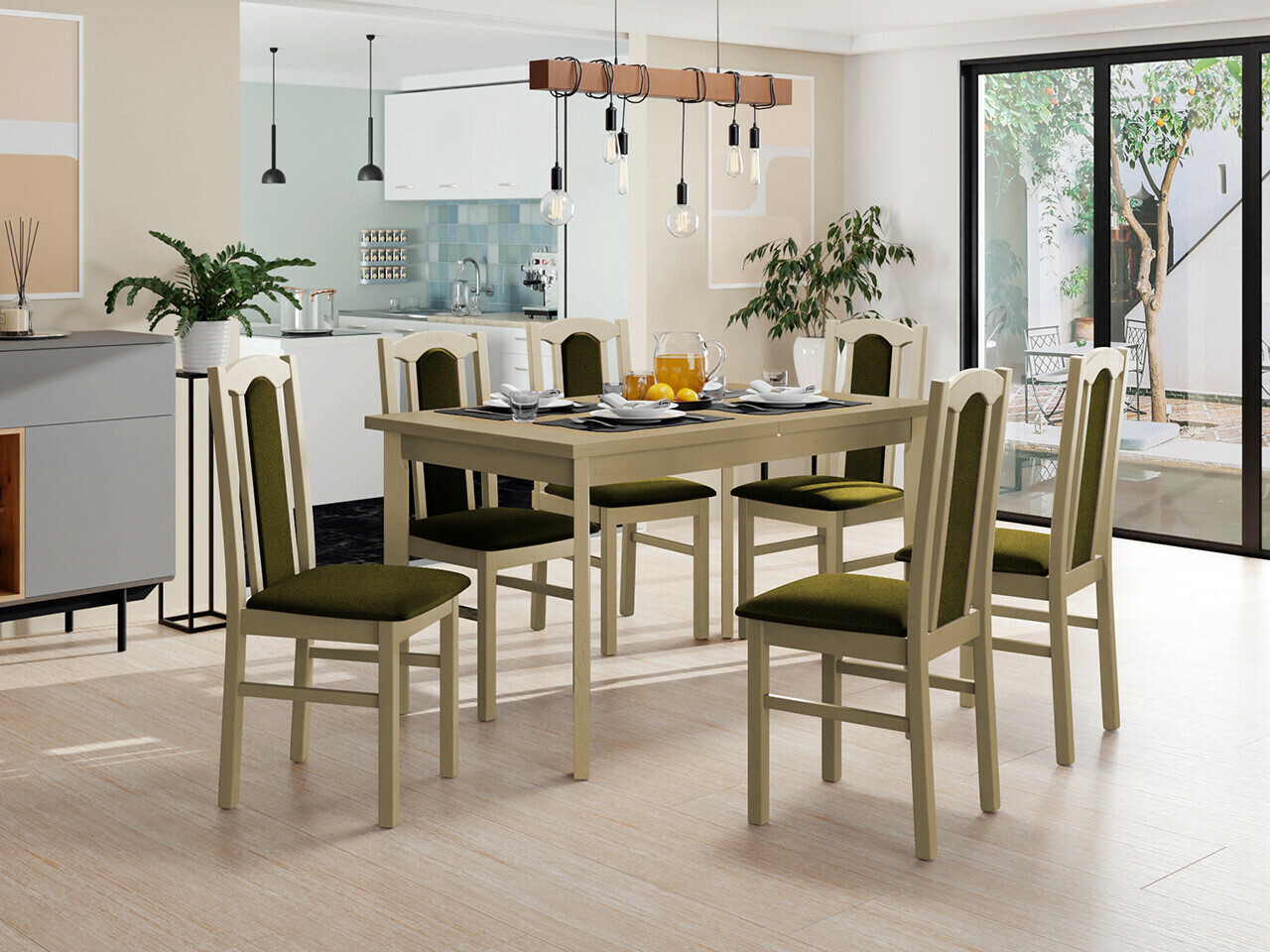 Set de mese Victorville 313 (Stejar Sonoma)