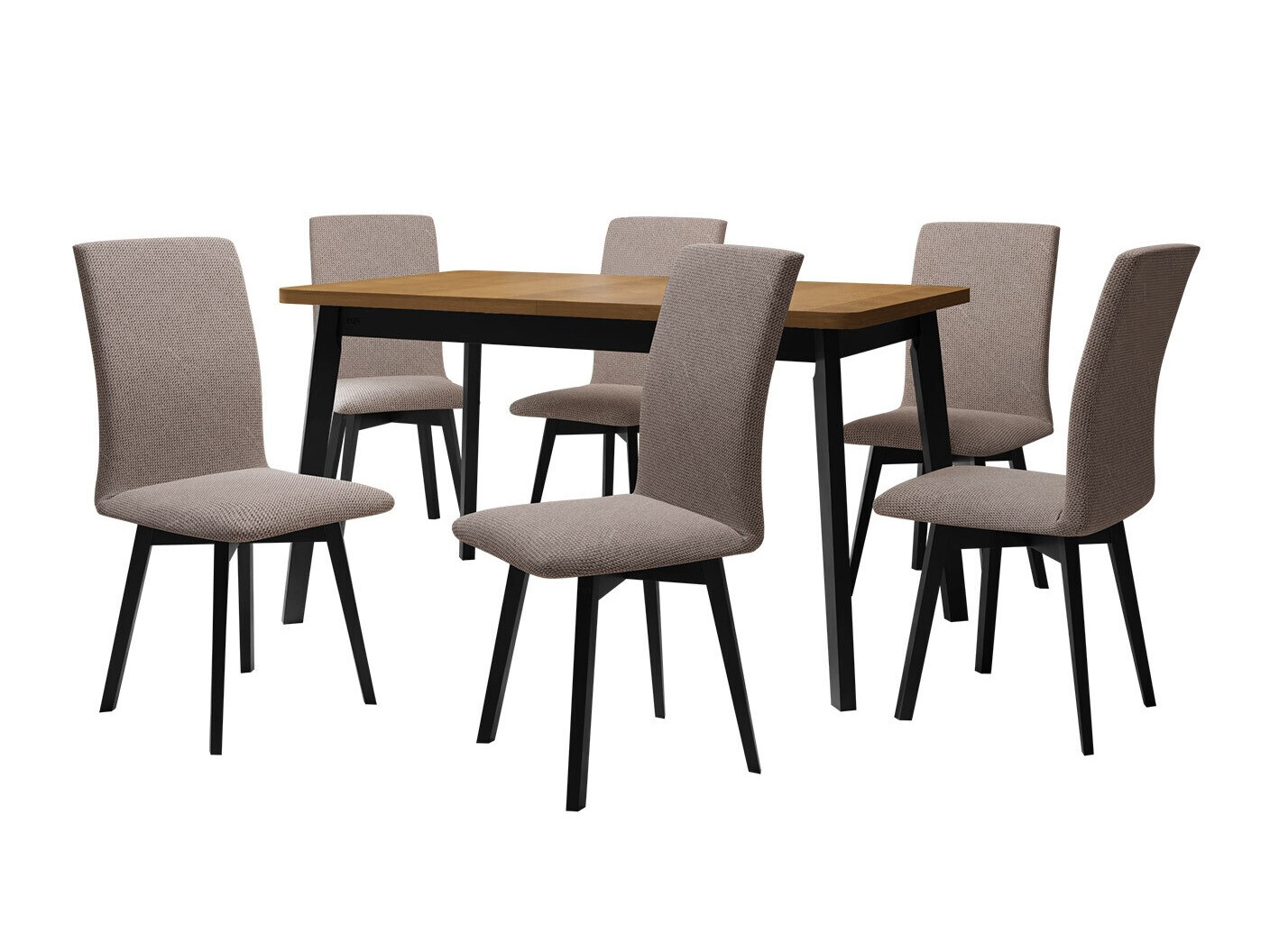 Set de mese Victorville 324 (Negru)