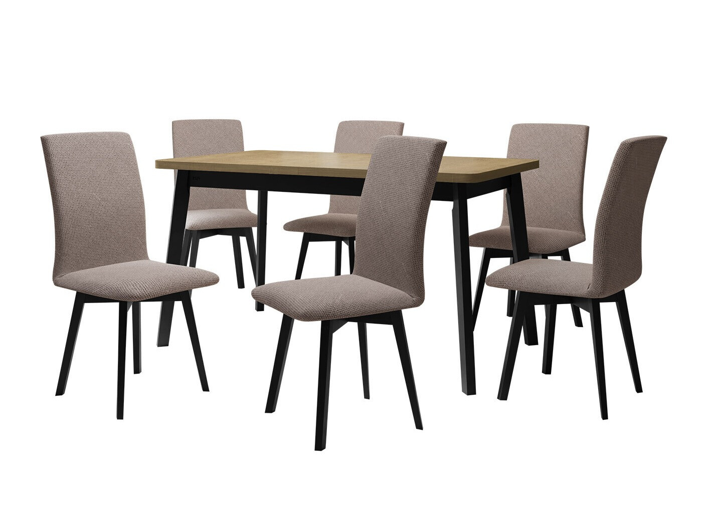 Set de mese Victorville 325 (Negru)