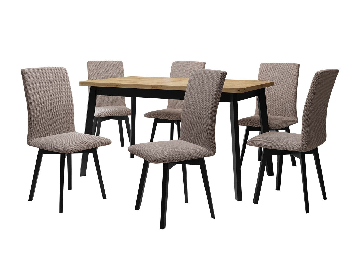 Set de mese Victorville 326 (Negru)