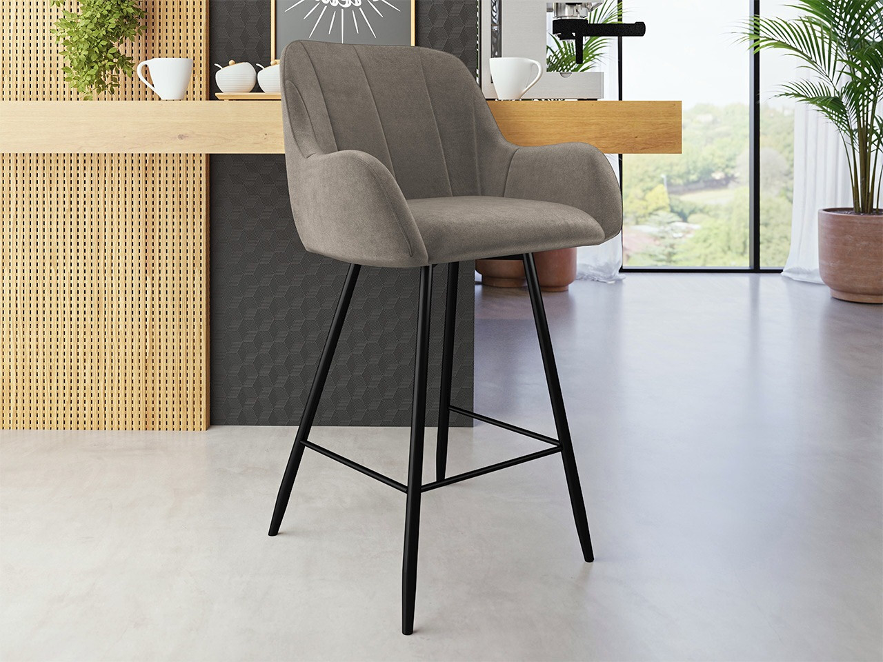 Scaun bar Jackson 102 (Magic Velvet 2209)
