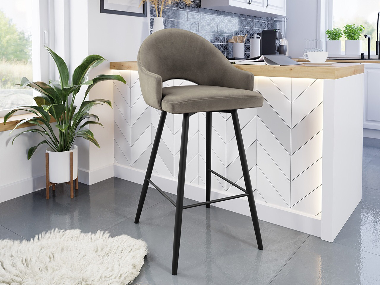 Scaun bar Jackson 103 (Magic Velvet 2209)