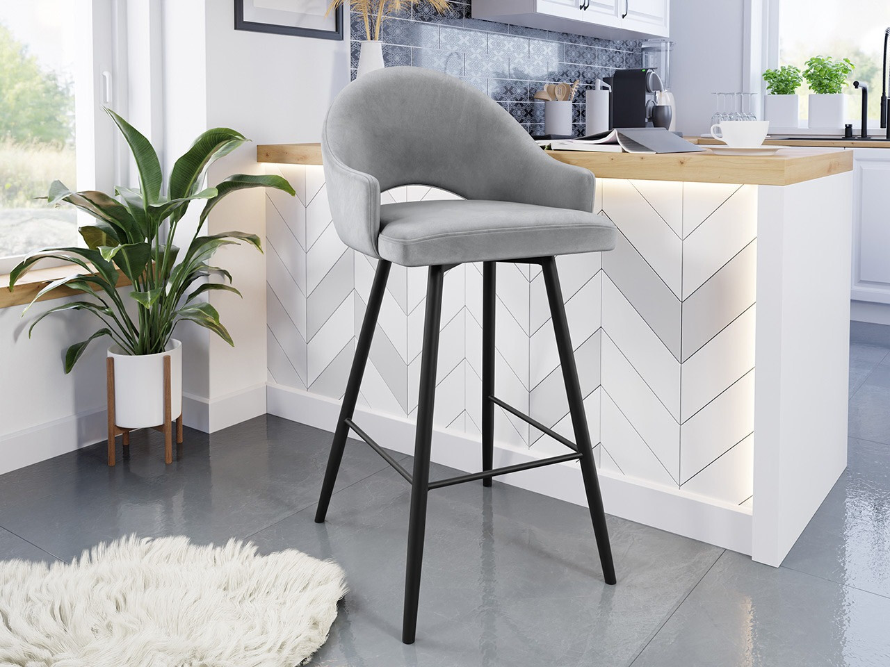 Scaun bar Jackson 103 (Magic Velvet 2240)