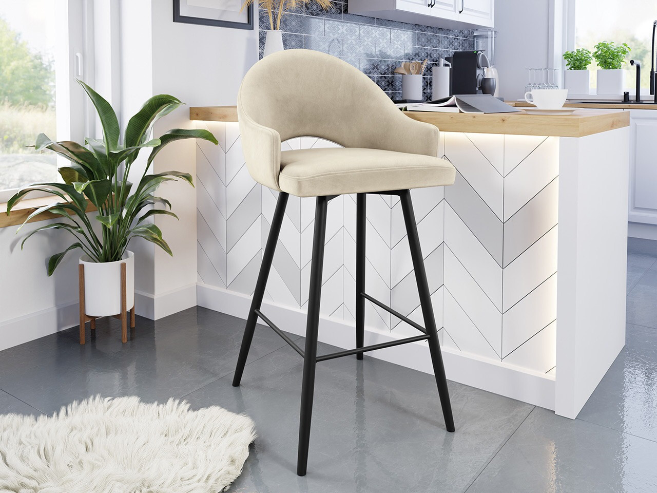 Scaun bar Jackson 103 (Magic Velvet 2250)