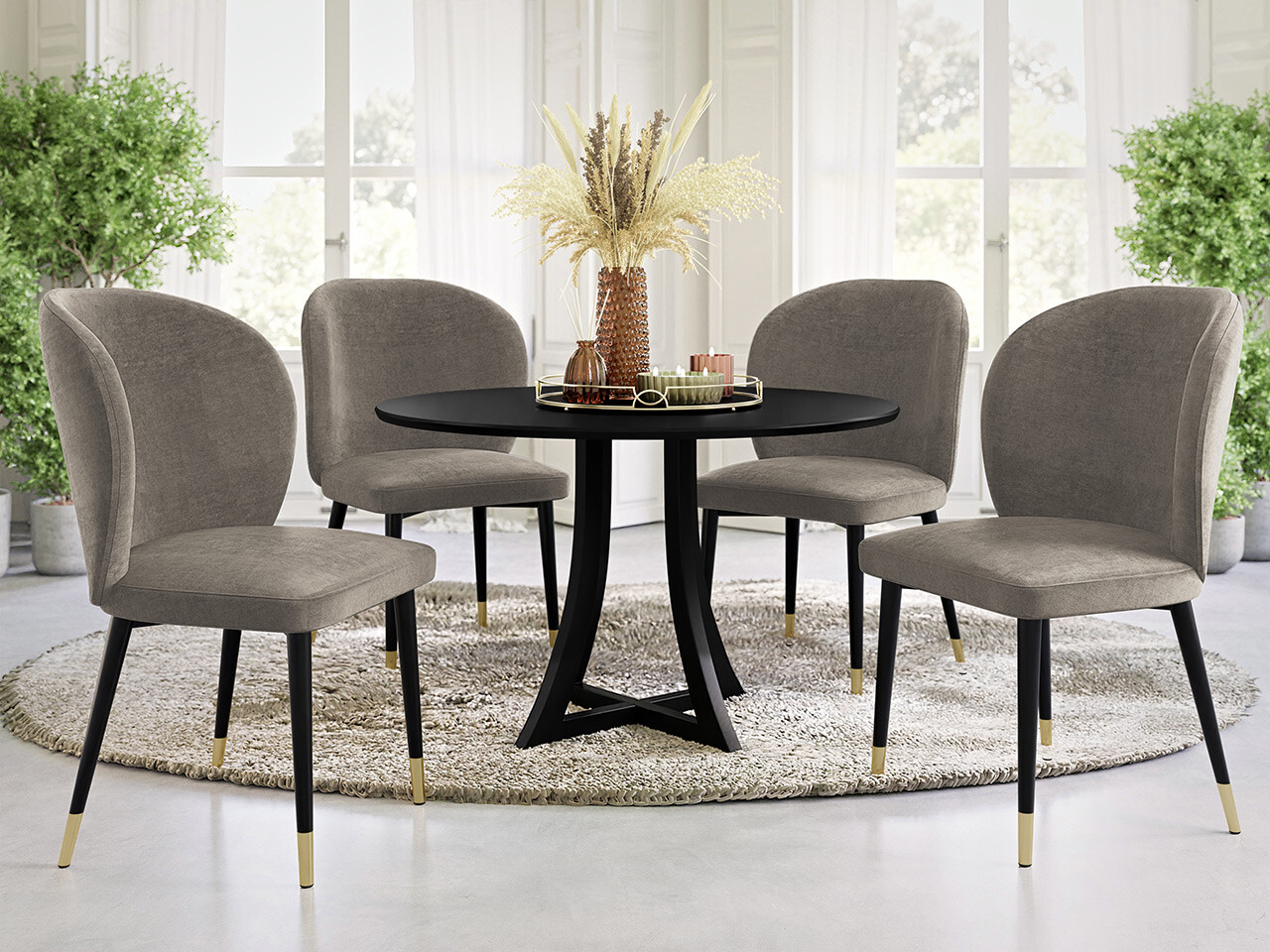 Scaun Jackson 104 (Negru + Magic Velvet 2209)