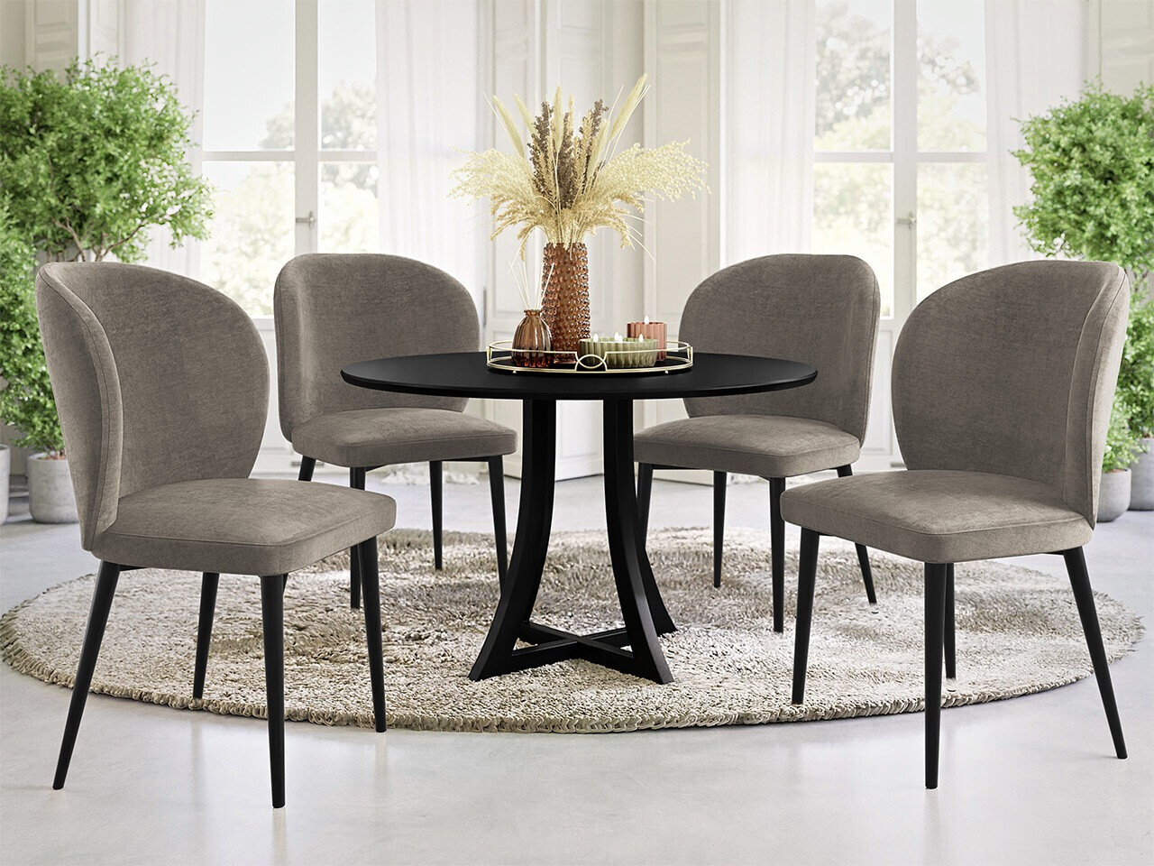 Scaun Jackson 104 (Negru + Magic Velvet 2209)