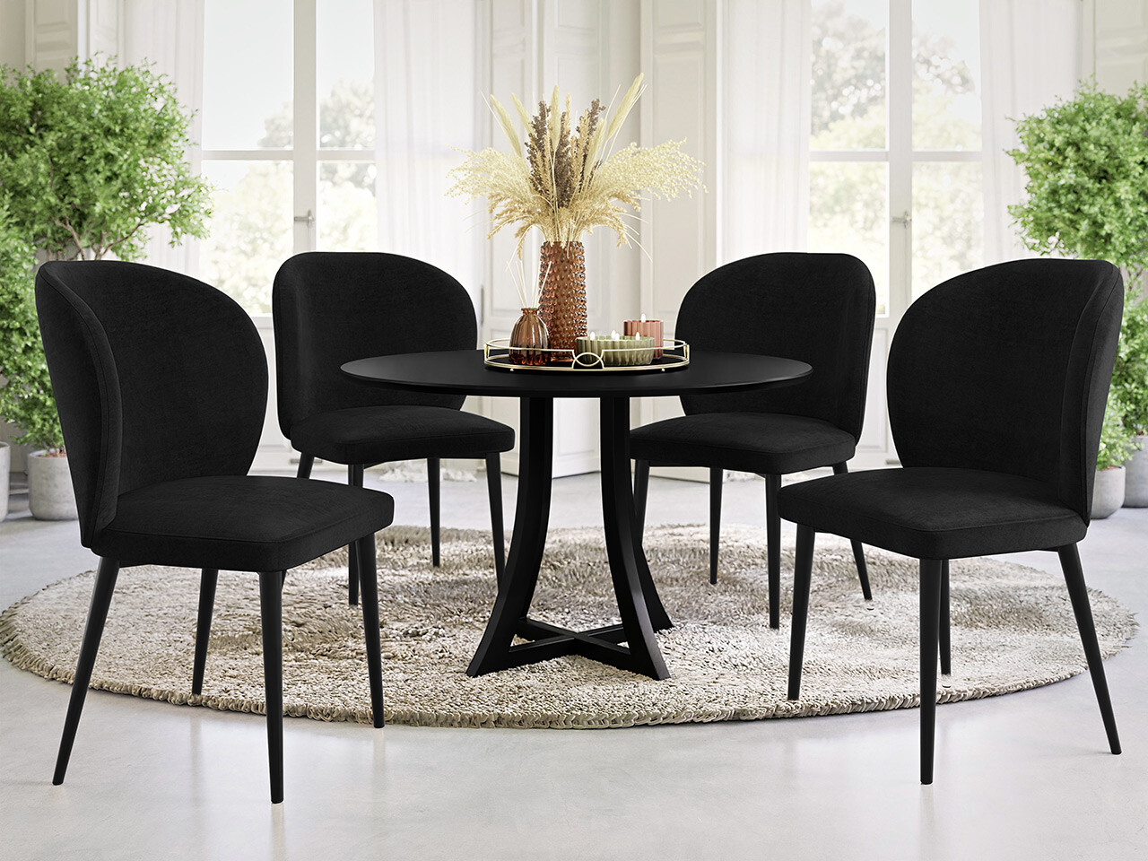 Scaun Jackson 104 (Negru + Magic Velvet 2219)