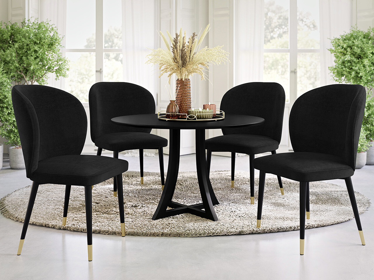 Scaun Jackson 104 (Negru + Magic Velvet 2219)
