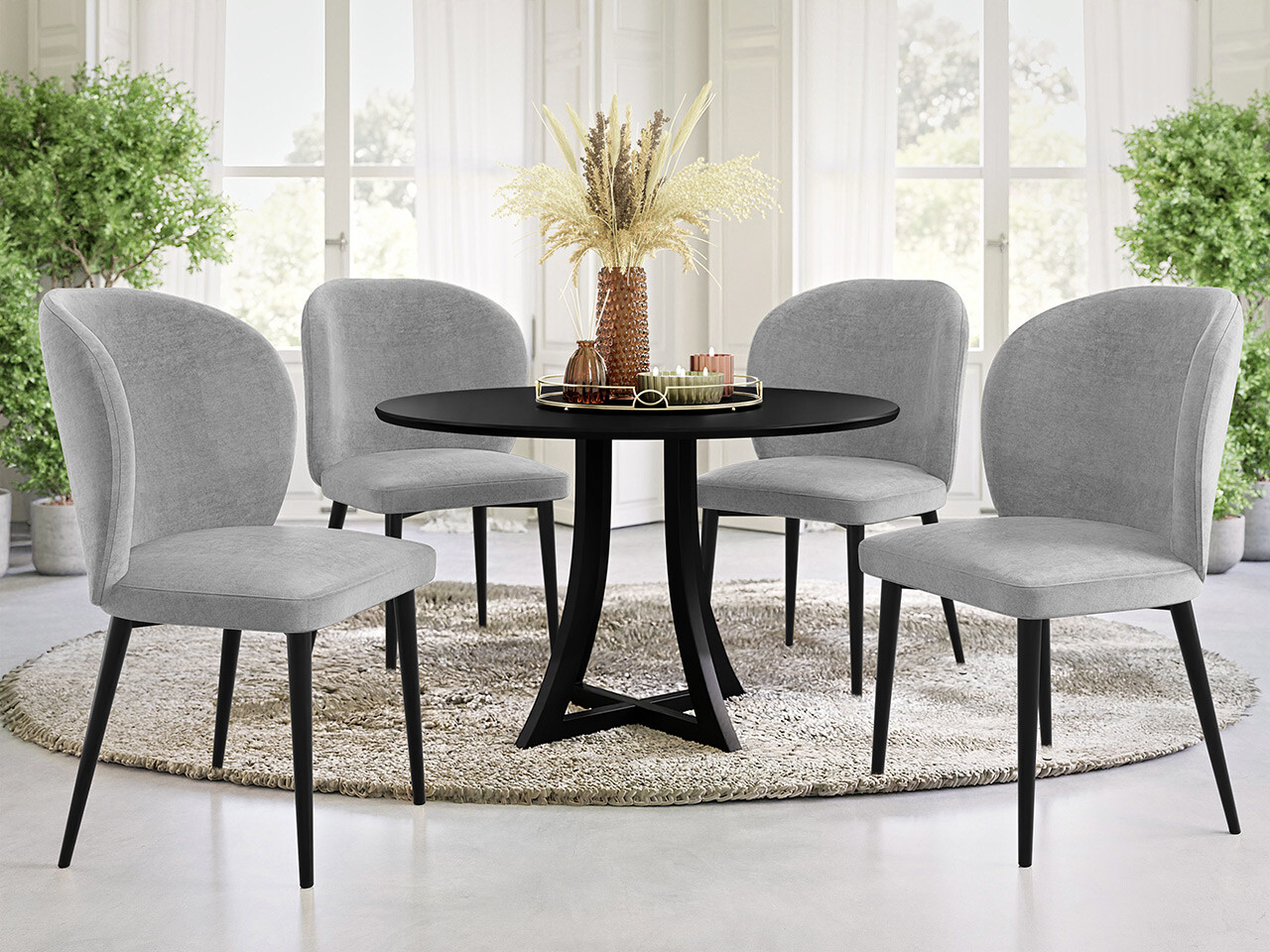 Scaun Jackson 104 (Negru + Magic Velvet 2240)