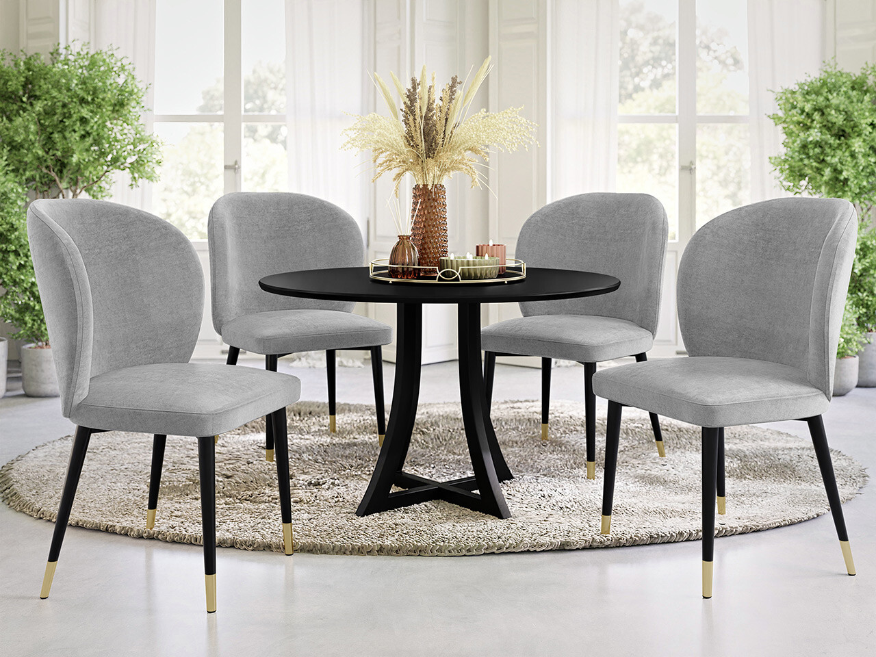 Scaun Jackson 104 (Negru + Magic Velvet 2240)