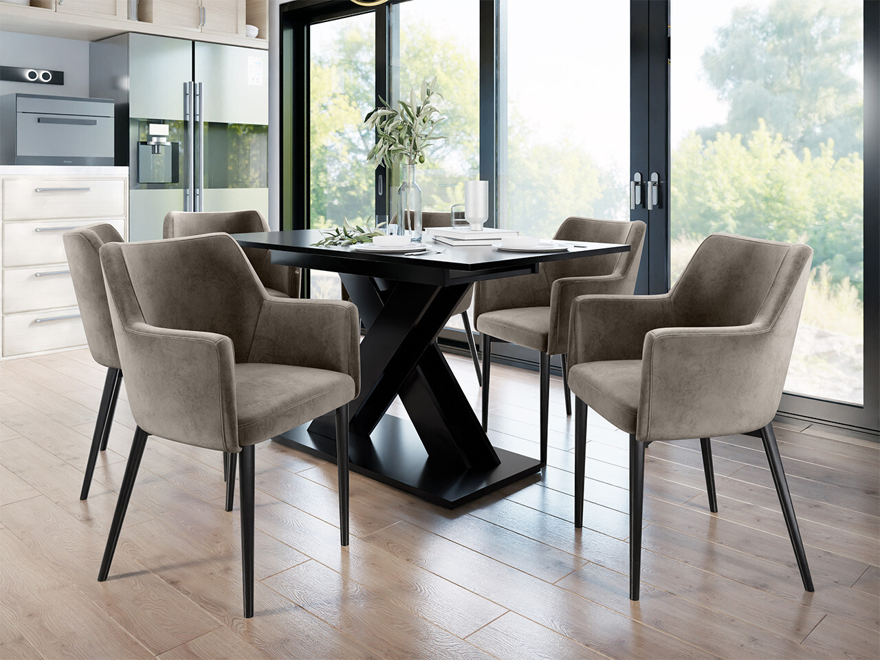 Scaun Jackson 108 (Negru + Magic Velvet 2209)