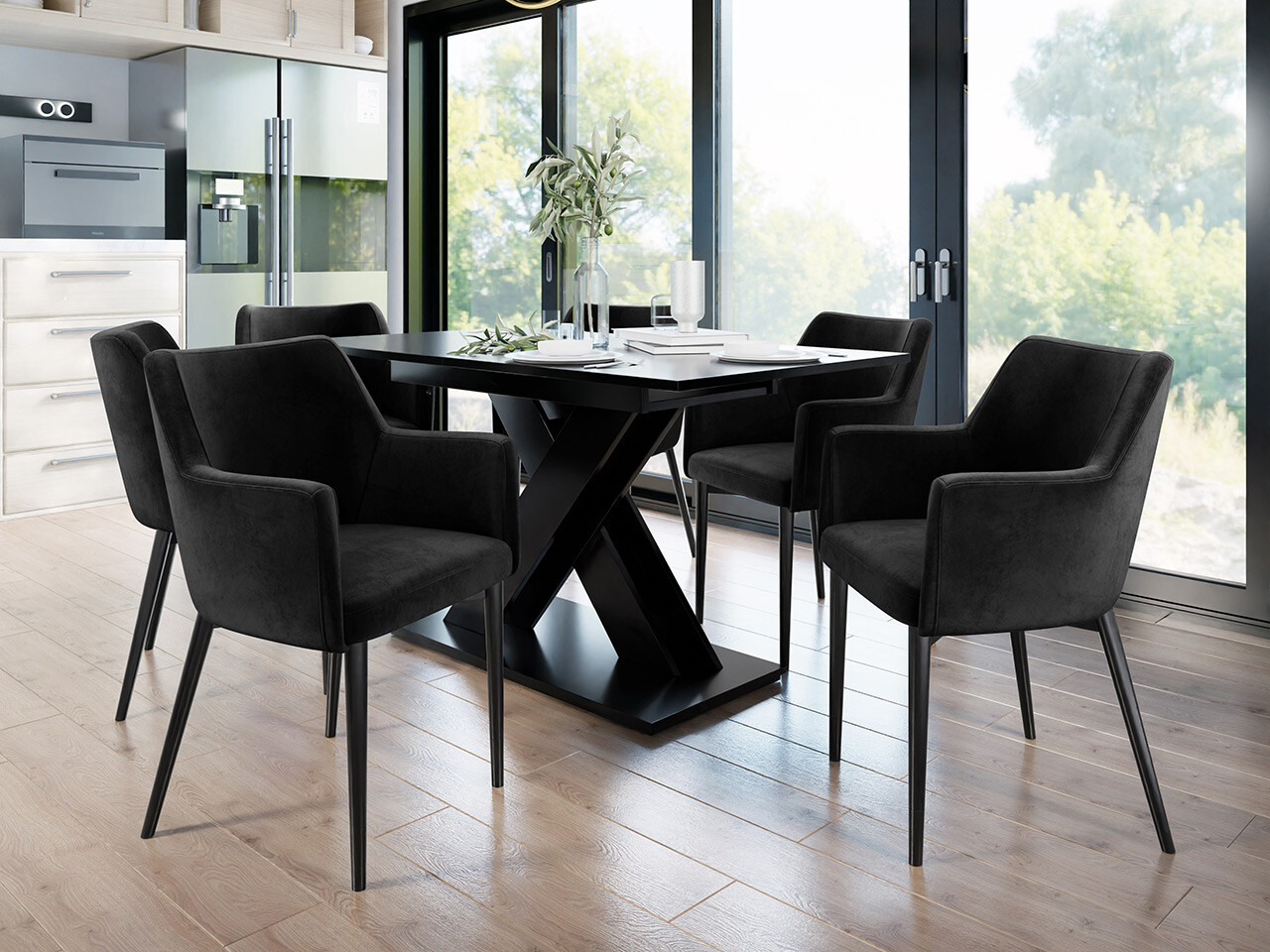 Scaun Jackson 108 (Negru + Magic Velvet 2219)