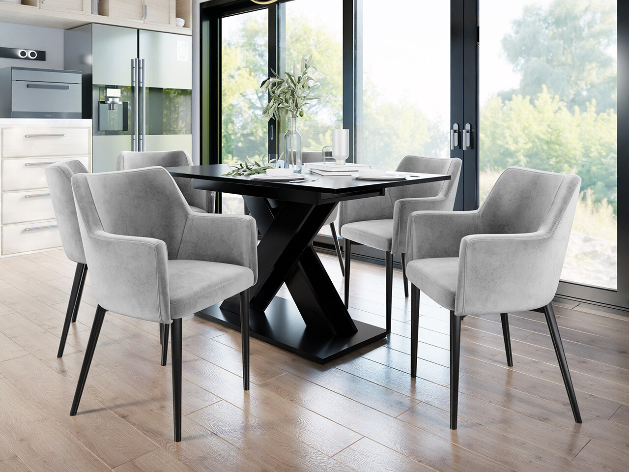 Scaun Jackson 108 (Negru + Magic Velvet 2240)