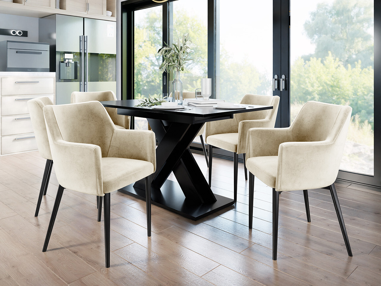 Scaun Jackson 108 (Negru + Magic Velvet 2250)