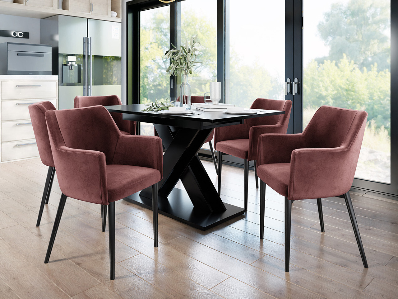 Scaun Jackson 108 (Negru + Magic Velvet 2258)