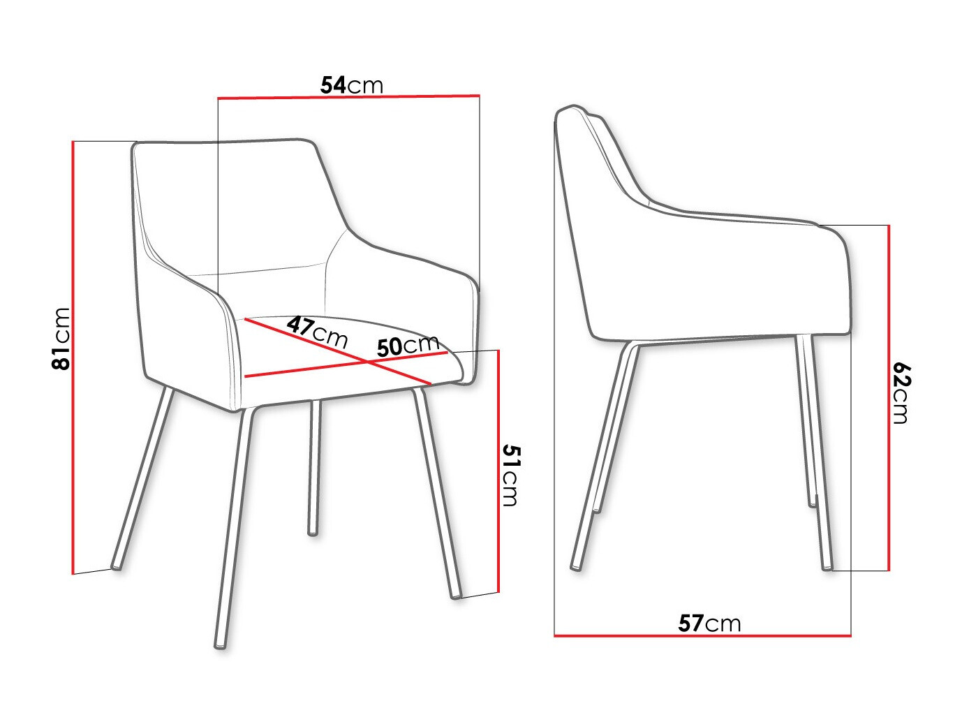 Scaun Jackson 109 (Magic Velvet 2258)