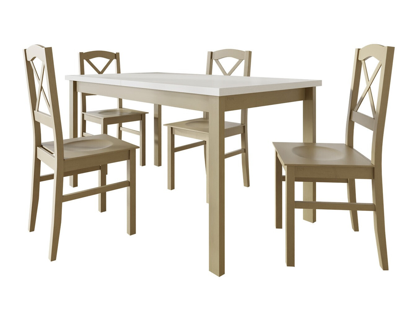 Set de mese Victorville 286 (Stejar Sonoma + Alb)