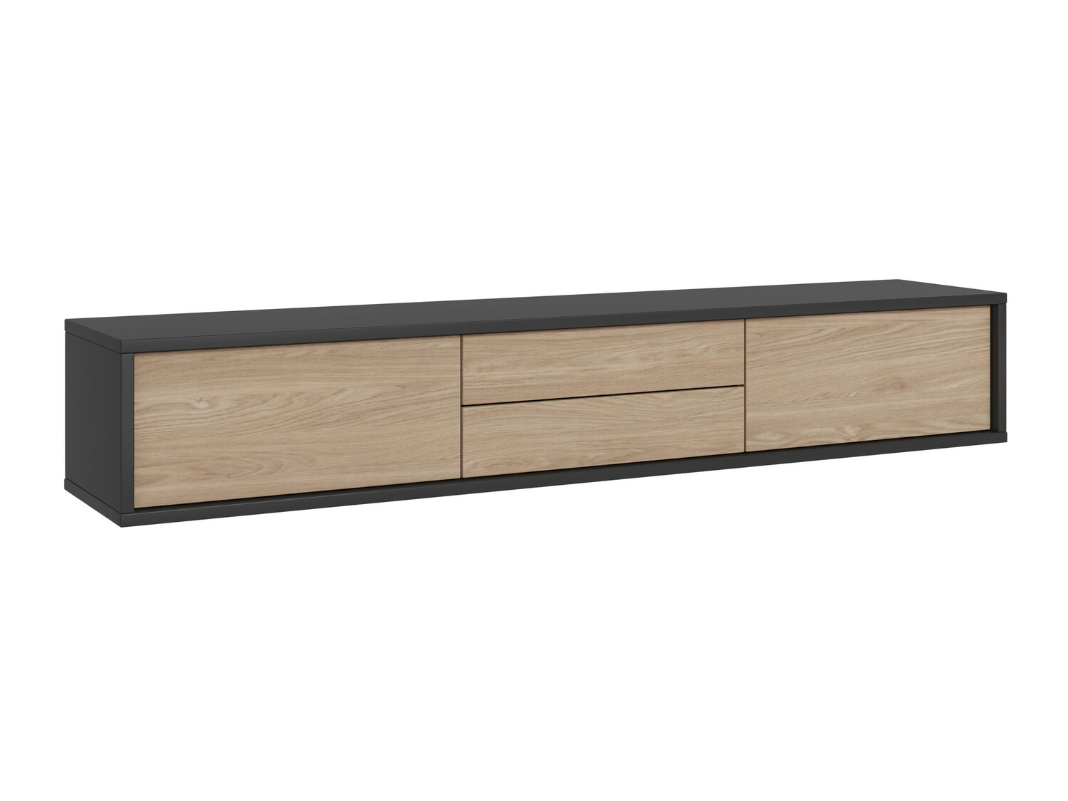 Comodă TV Austin 325 (Antracit + Stejar)