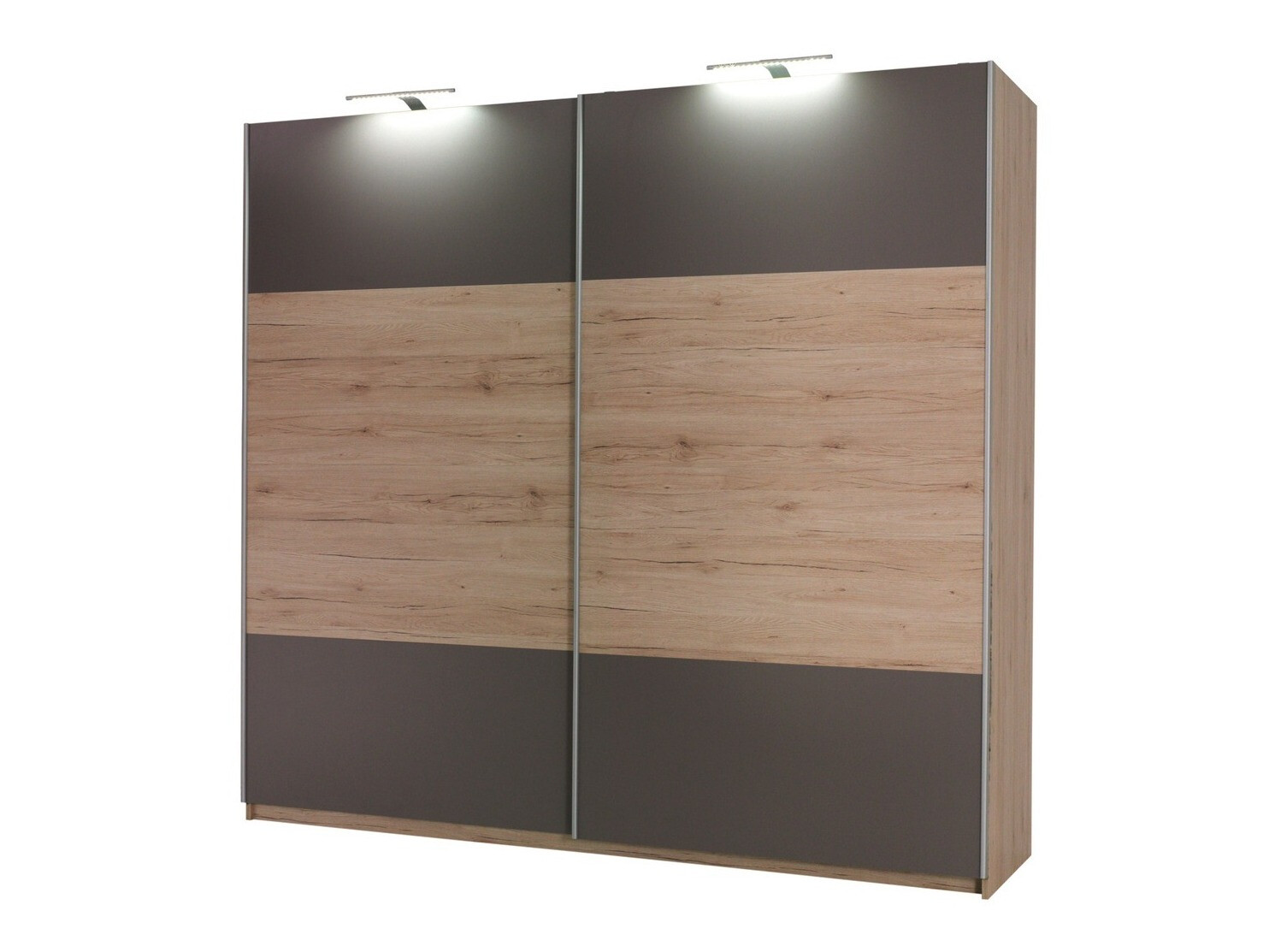 Set dormitor Murrieta 151 (Stejar San Remo + Gri)