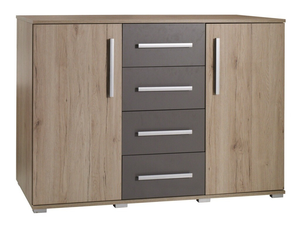 Set dormitor Murrieta 151 (Stejar San Remo + Gri)