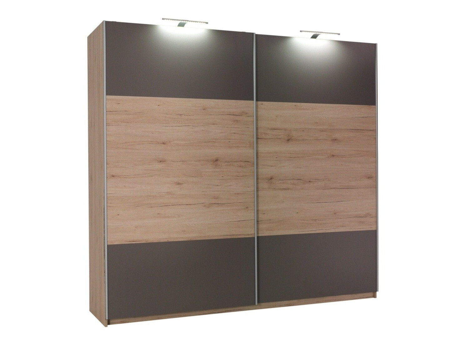 Dulap Murrieta 150 (Stejar San Remo + Gri)