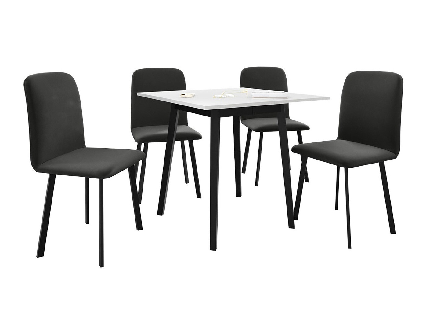 Set de mese Edmond 116 (Alb + Negru)
