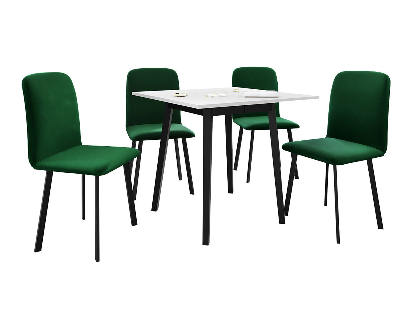 Set de mese Edmond 116 (Alb + Negru)