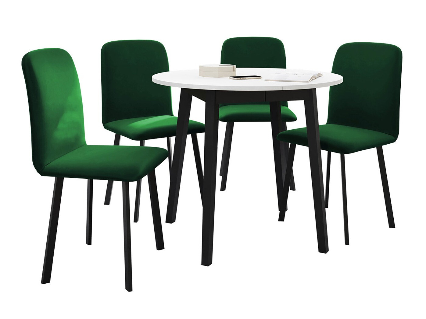 Set de mese Edmond 119 (Alb + Negru)