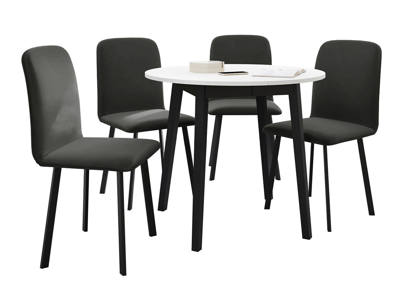 Set de mese Edmond 119 (Alb + Negru)