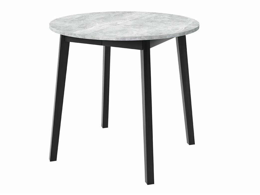 Set de mese Edmond 119 (Marmură cenușie + Negru)