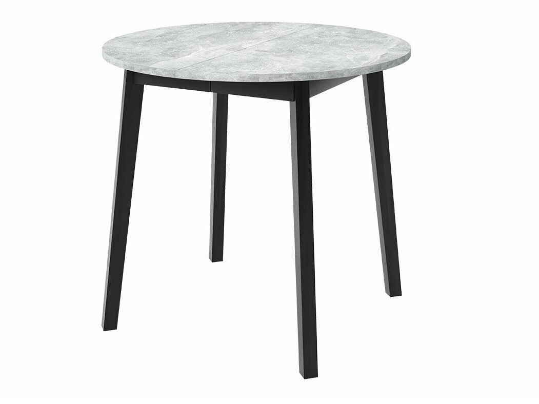 Set de mese Edmond 119 (Marmură cenușie + Negru)