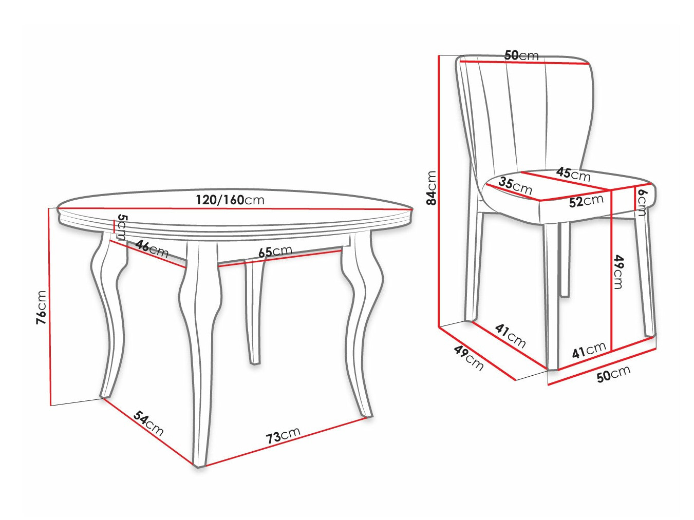 Set de mese Racine 140 (Magic Velvet 2216)