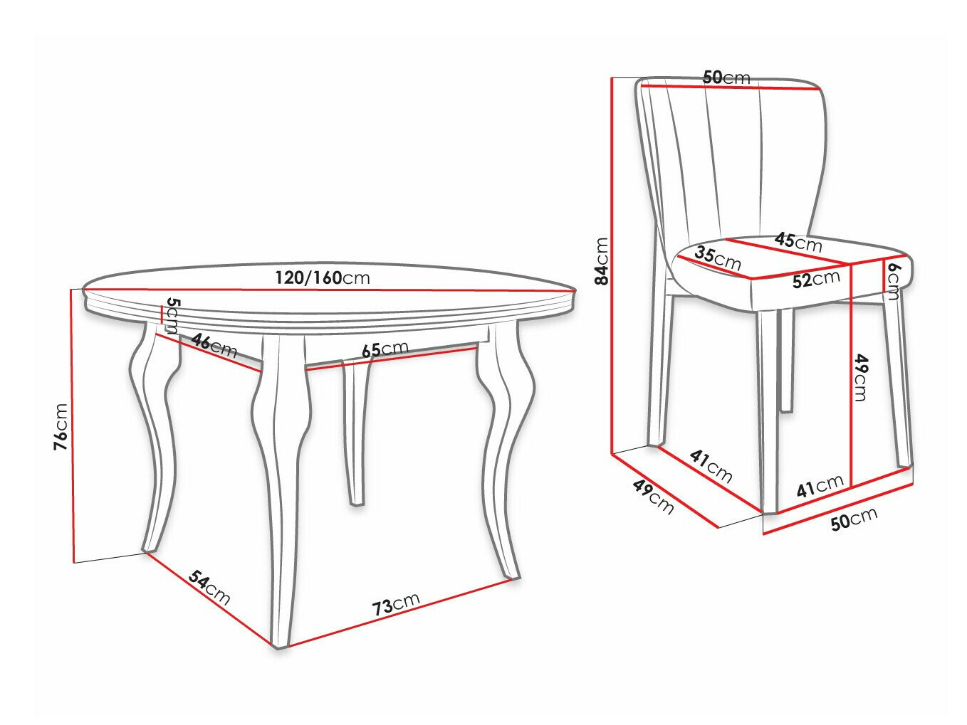 Set de mese Racine 140 (Magic Velvet 2219)