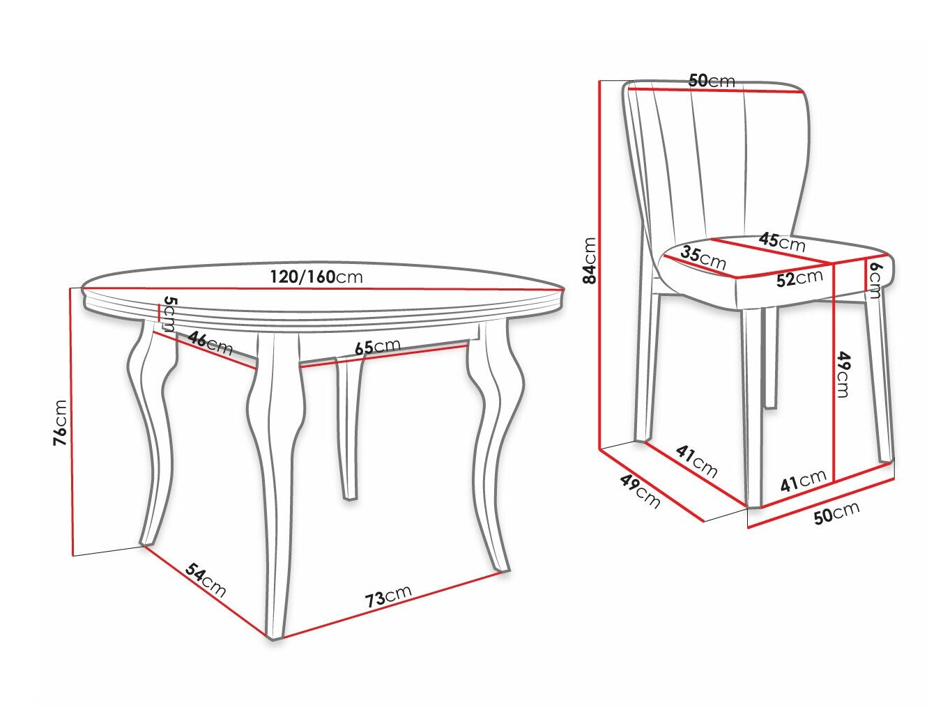 Set de mese Racine 140 (Magic Velvet 2250)